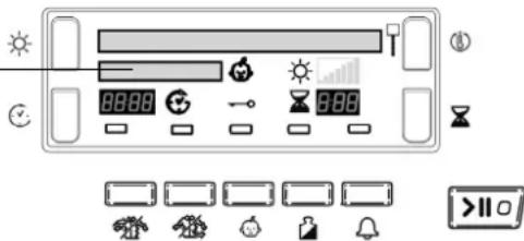 Weather control panel interface with sun, moon, calendar, and weather icons