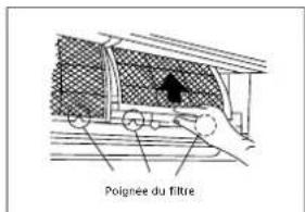 Poignée du filtre.