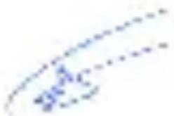 Handwritten Chinese characters with a dotted line, possibly indicating a signature or annotation.