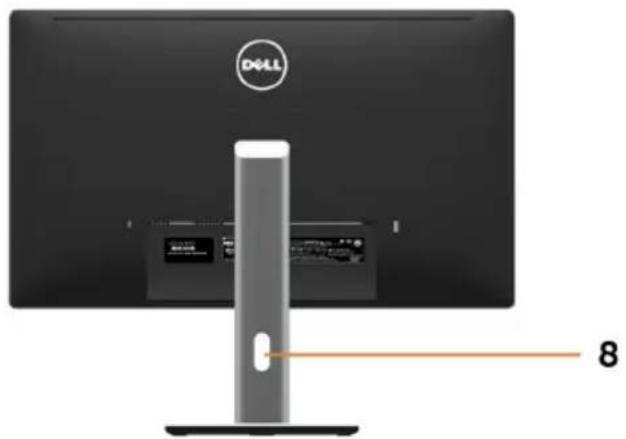 DELL Professional P2715Q - Vue de derrière - 2