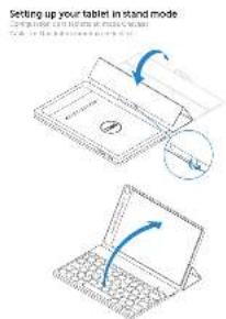 Setting up your tablet in stand mode Set up your tablet in stand mode