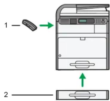 1 — → 2 —