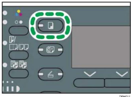 RICOH Aficio SP 3610SF - Appuyez sur [Copieur] - 1