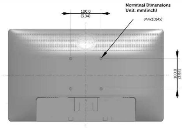 Nominal Dimensions Unit: mm(inch) 100.0 (3.94) M4x10(4x) 100.0 (3.94)