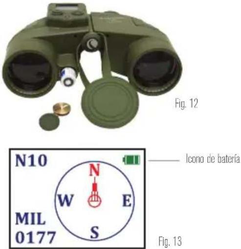 Fig. 12 N10 W N E MIL 0177 S Icono de batería Fig. 13