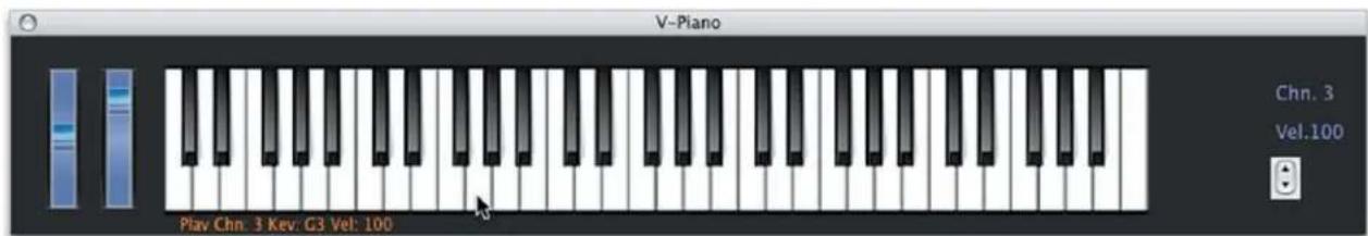 V-Piano Chn. 3 Vel.100 Play Chn. 3 Key: G3 Vel: 100
