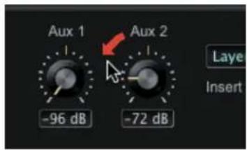 Aux 1 -96 dB Aux 2 -72 dB Layer Insert