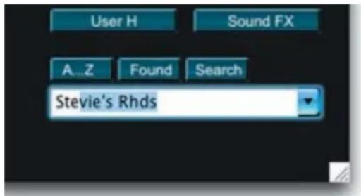 User H Sound FX A...Z Found Search Stevie's Rhds