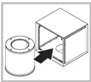 Hotpoint Ariston HLB 6.8 AA X/HA - Manutenção filtro cheiros High Performance. (Desenho filtro cilíndrico + caixa estética) \* - 3