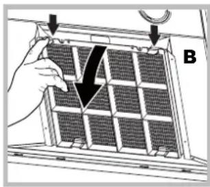 Hotpoint Ariston HLB 6.8 AA X/HA - Manutenzione del filtro al carbone (B) - 1