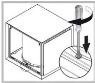 Hotpoint Ariston HLB 9.8 AA X/HA - Onderhoud high performance geurfilters. (Tekening rond filter + sierkastje) * - 4