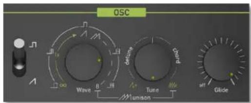 OSC Wave 8 deluxe Chord Tune Munison aff Glide