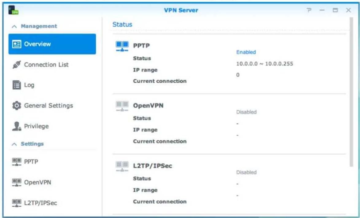 SYNOLOGY RackStation RS815+ - Configuration d'une connexion VPN - 1