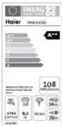 HAIER HW80-B14266A Intelius 50 - Programmatabel - 2