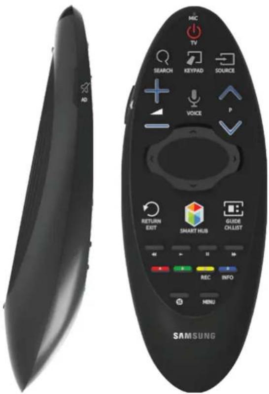 MIC TV SEARCH KEYPAD SOURCE VOICE RETURN EXIT SMART HUB GUIDE CH LIST REC INFO MENU SAMSUNG