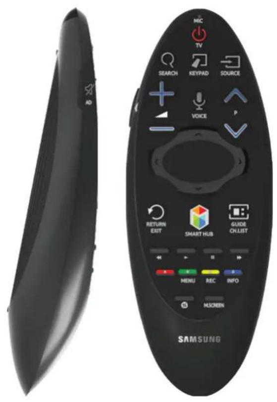 MIC TV SEARCH KEYPAD SOURCE VOICE RETURN EXIT SMART HUB GUIDE CH LIST MENU REC INFO MSCREEN SAMSUNG