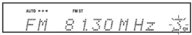 AUTO > * * → FM ST FM 8130MHz -3_ CH