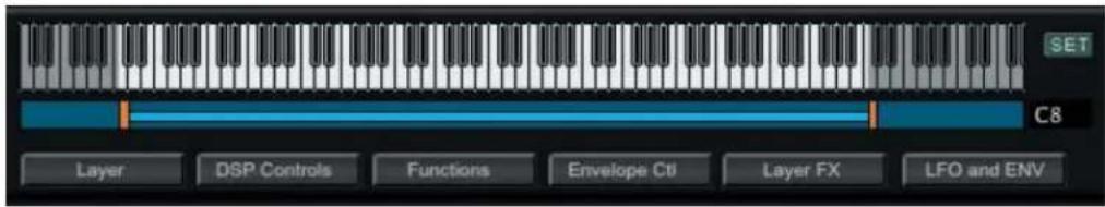 SET C8 Layer DSP Controls Functions Envelope Ctl Layer FX LFO and ENV