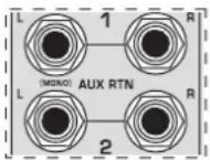 BEHRINGER Xenyx X1222USB - Aux return connectors - 1