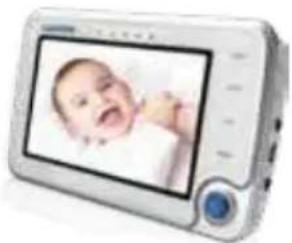 Digital camera module displaying a baby's face on screen (no visible text or symbols)