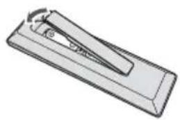 PIONEER X-HM22-K - Inserimento delle batterie nel telecomando - 2