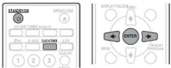 STANDBVI/ON OPENCLOSE CD USB TUNER AUDIO IN iPod ST AUDIO CLOCK/TIVER SLEEP EQUALIZER 1 2 3 DISPLAY FOLDER/TUNE+ ENTER MENU MEMORY PROGRAM