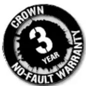 CROWN XLS2000 - Warranty — WORLDWIDE EXCEPT USA & CANADA - 1