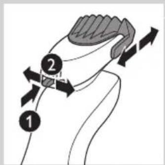 Diagram illustrating a hand massage technique with labeled parts 1 and 2, showing directional arrows indicating movement.