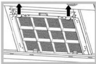 Diagram of a solar panel array with two directional arrows indicating orientation (no text or symbols)