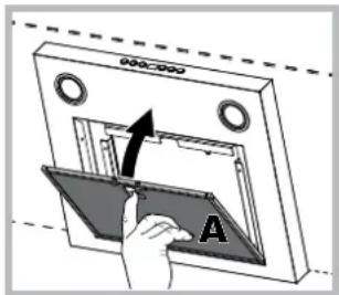 Hotpoint Ariston HGF 9.5S AM X/HA - Manutenzione dei fi ltri antigrasso (A) - 1