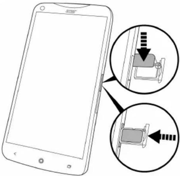 ACER Liquid S2 - Insérer la carte SIM - 4