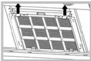Hotpoint Ariston HNC 6.8 AB X/HA - Substituição do fi Itro de carvão (B) - 3