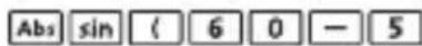 CANON F-715SG - Absolute Value Calculation - 1