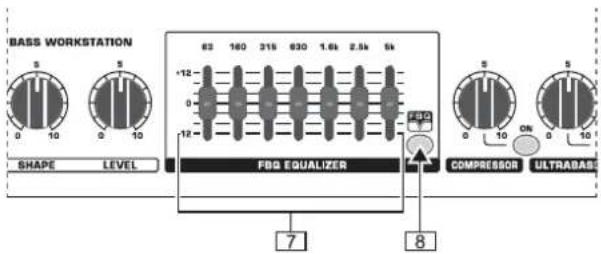 BASS WORKSTATION SHAPE LEVEL FBG EQUALIZER COMPRESSOR ULTRABASS 7 8