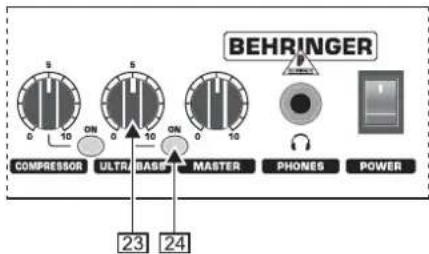 BEHRINGER COMPRESSOR ULTRA BASER MASTER PHONES POWER 23 24