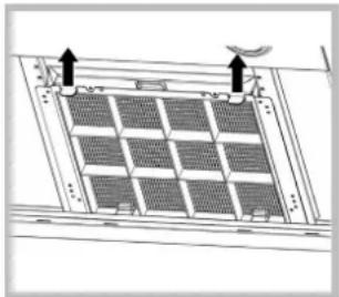 Hotpoint Ariston HGA 9.8 AD X/HA - Substituição do fi Itro de carvão (B) - 3
