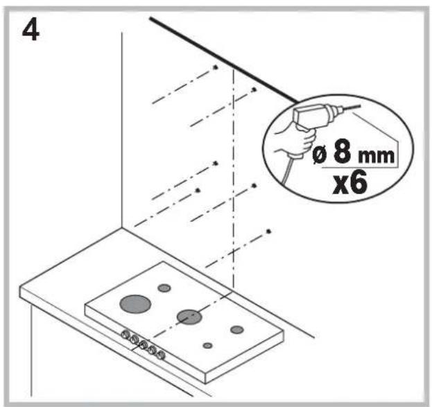 4 Ø 8 mm x6