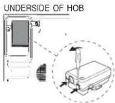UNDERSIDE OF HOB