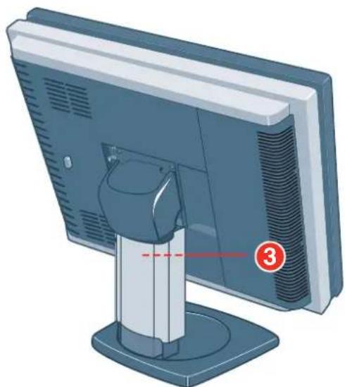 Barco Coronis 5MP - Usingthesingletilt&amp;swivelfoot(landscapeorientation) - 2