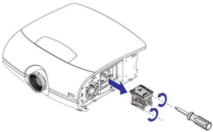 Barco PFWU-51B - Comment remplacer la lampe du projecteur - 5