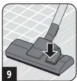 DIRT DEVIL Capoera DD7114 - Assemble appliance and adjust nozzles to surface - 9