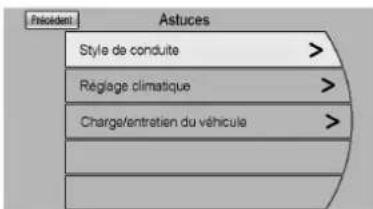 Aristuces Style de conduite > Réglage climatique > Charge/entretien du véhicule >