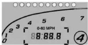 0-60 MPH 88:88.8 ④
