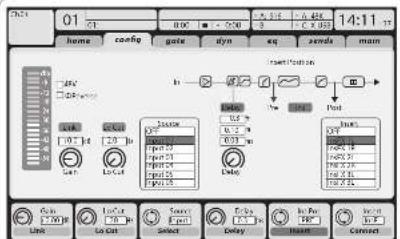 BEHRINGER X32 Compact - Quando verificar/editar onde um sinal de entrada selecionado é/deve ser enviado - 3