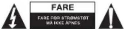 FARE FARE FOR STRÖMSTOT MÅ IKKE APNES