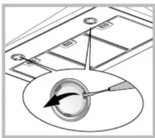 HOTPOINT HNP 9.6 AB X/HA - De lampen vervangen - 1