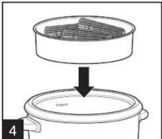 HAMILTON BEACH 37538N - How to Steam Food - 4