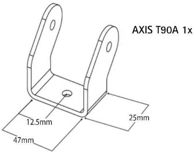 AXIS T90A 1x 12.5mm 47mm 25mm
