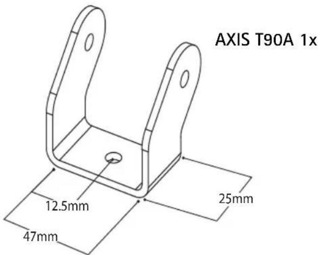 AXIS T90A 1x 12.5mm 47mm 25mm