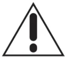 Warning symbol with exclamation mark inside triangle